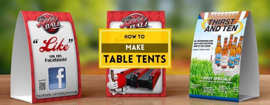 how to make table tents